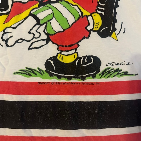 Vintage 1958 Snoopy Soccer T-Shirt - Picture 4 of 6